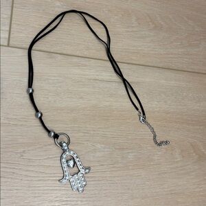 Hamsa Hand Necklace Womens Adjustable